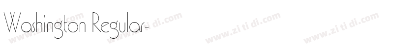 Washington Regular字体转换